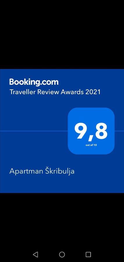 Apartman Skribulja Zupanja Esterno foto